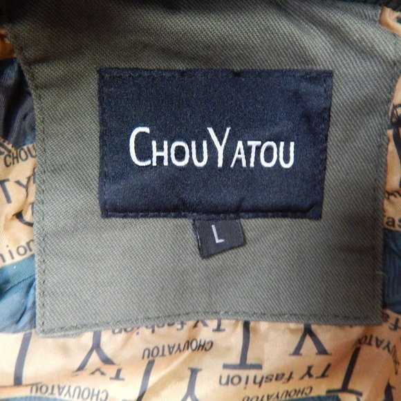 Mens Casual Military Jacket Stand Collar Zipper Pocket Cargo Jacket Army Green L - Picture 12 of 16